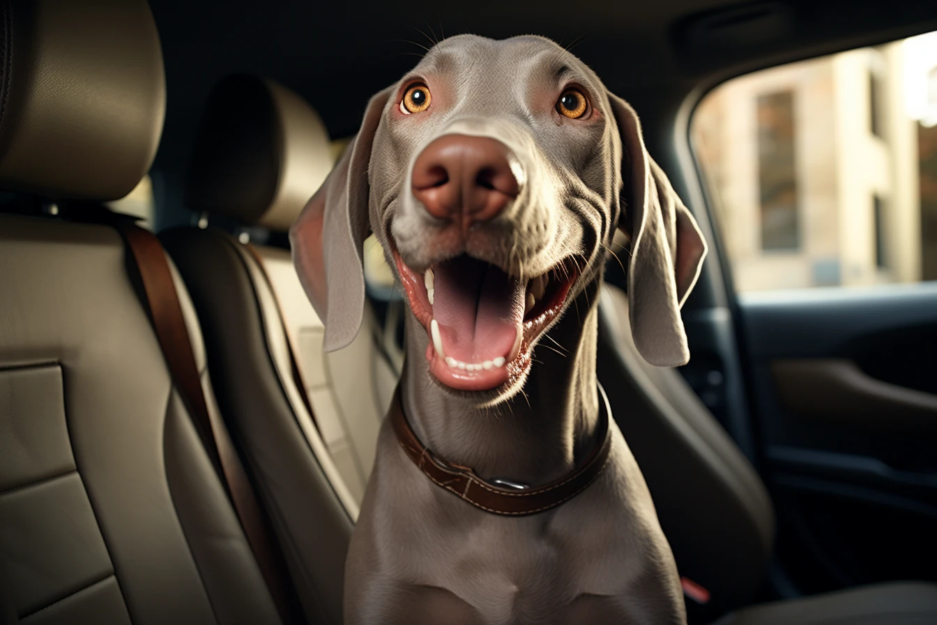 Honda Odyssey back seat cover for Weimaraners